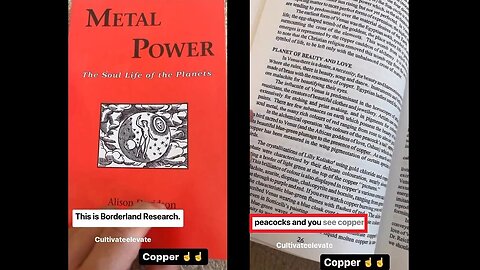 📖Metal Power by Alison Davidson: Copper Food Sources, Blue bloods, how copper resolves inflammation ~ with CULTIVATE ELEVATE