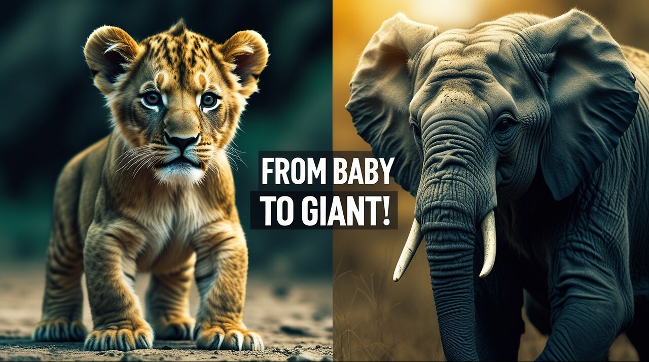 From Cute to Majestic: The Incredible Growth of Animals!