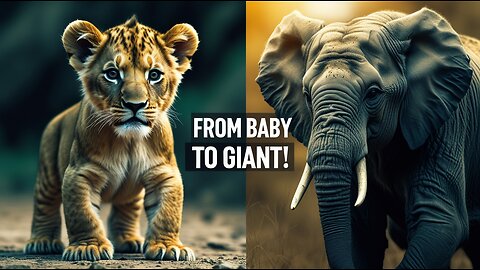 From Cute to Majestic: The Incredible Growth of Animals!