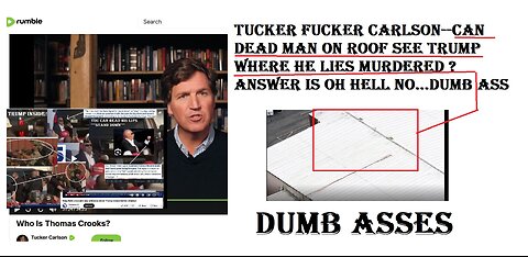 Tucker Carlson, Josh Hawley, who is Thomas Crooks ? He was not there...