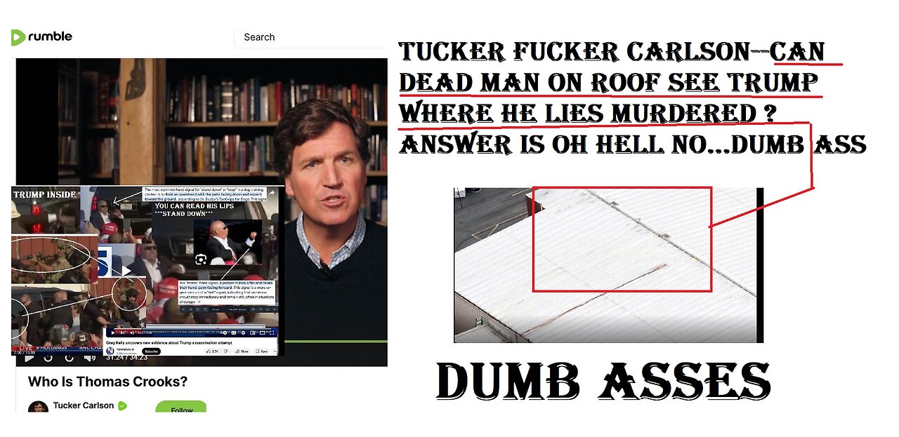 Tucker Carlson, Josh Hawley, who is Thomas Crooks ? He was not there...