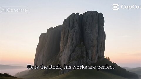 “He is the Rock, his works are perfect, and all his ways are just. A faithful God..Deuteronomy 32:4