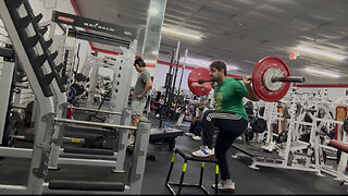 Step ups 80KG/176LBs for 4 Reps (Left Leg)