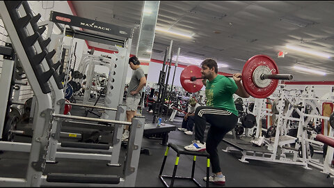 Step ups 80KG/176LBs for 4 Reps (Left Leg)