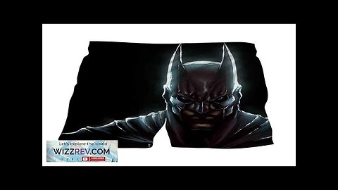 Batman Hero Head Shot On The Dark Full Print Black Boardshorts Review