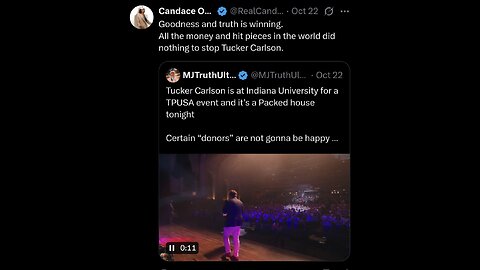 Candace ~ Tucker Carlson at TPUSA Event