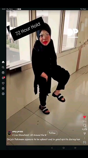 Onija Andrew on 72 hour hold.