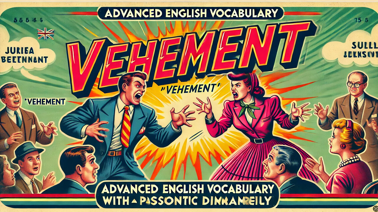 Vocabulary and Pronunciation "VEHEMENT" with tag questions Advanced English