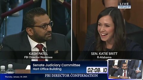 Katie Britt at Kash Patel FBI confirmation hearing * Jan. 30, 2025