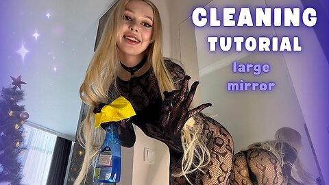 Yuna Polishes the Mirror — Soft Shine & Gentle Focus 🪞✨