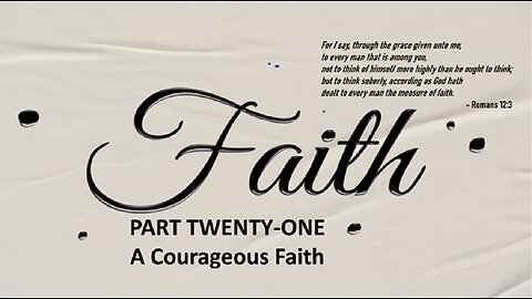 A Courageous Faith