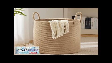 Jute Rope Woven Laundry Hamper Basket by YOUDENOVA 72L Tall Luandry Basket Review