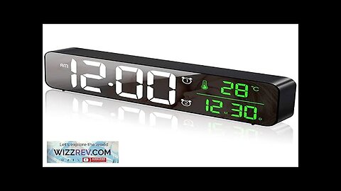 USB LED 3D Music Dual Alarm Clock Thermometer Temperature Date HD LED Review