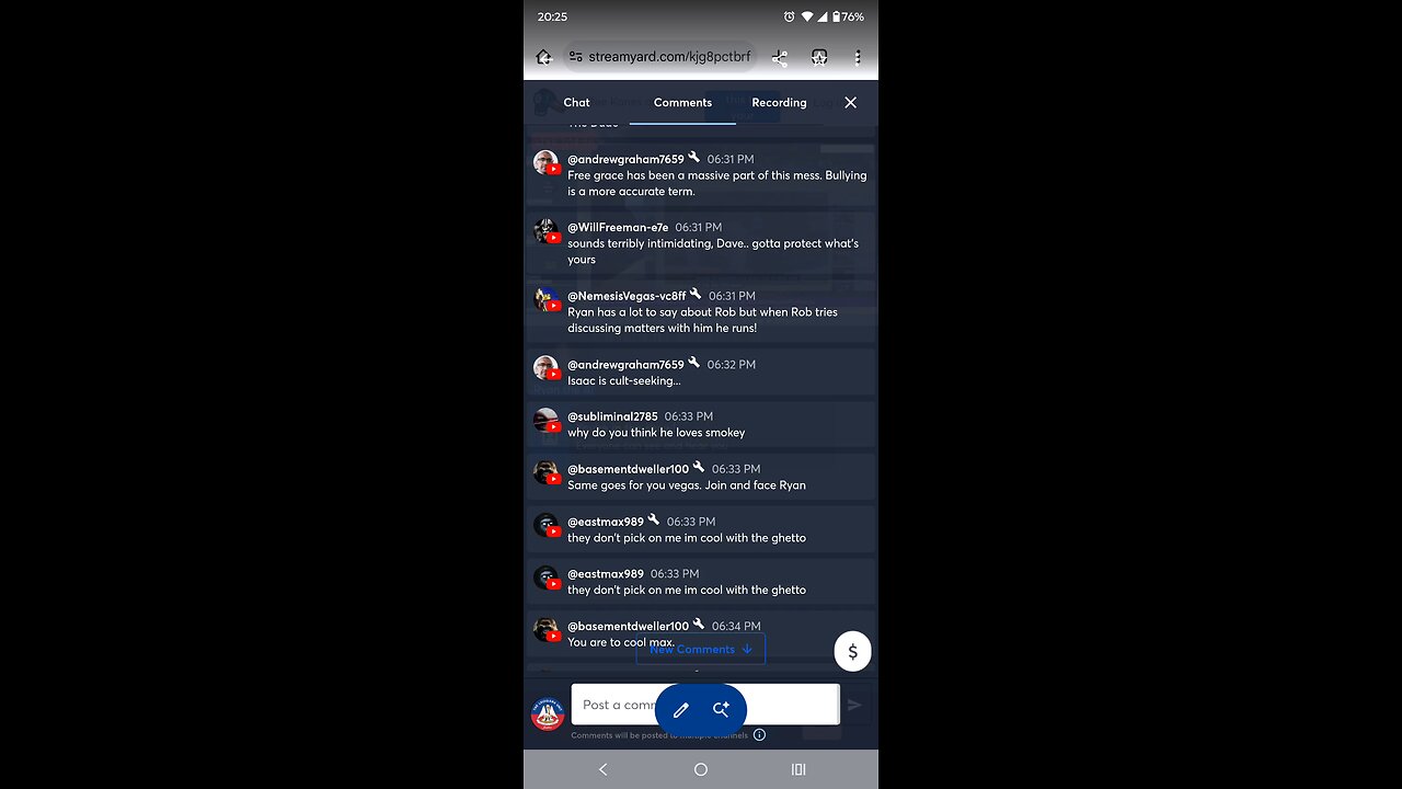 Witness Intimidation\Retaliation\Gang-Stalking Rob Reed/Brickner/Davis 28-11-25