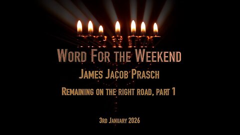 Word for the Weekend - Remaining on the right road, part 1