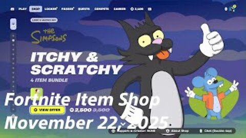 Fortnite Item Shop|November 22, 2025(*New* Bundles)