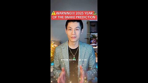 WARNING!!! 2025 YEAR OF THE SNAKE PREDICTION