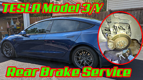 Tesla Model 3/Y Rear Brake Pad and Rotor Replacement