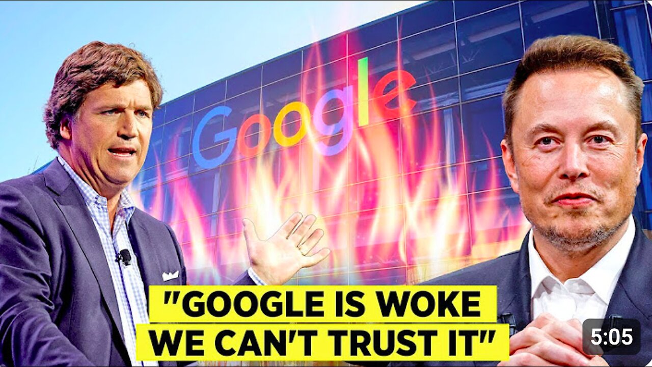 GOOGLE IS DS and WOKE - BREAKING | Tucker Carlson Wants Elon Musk To Create A Google Competitor