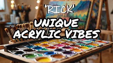 'Rick' - Unique Acrylic Painting Timelapse | Chill & Unwind