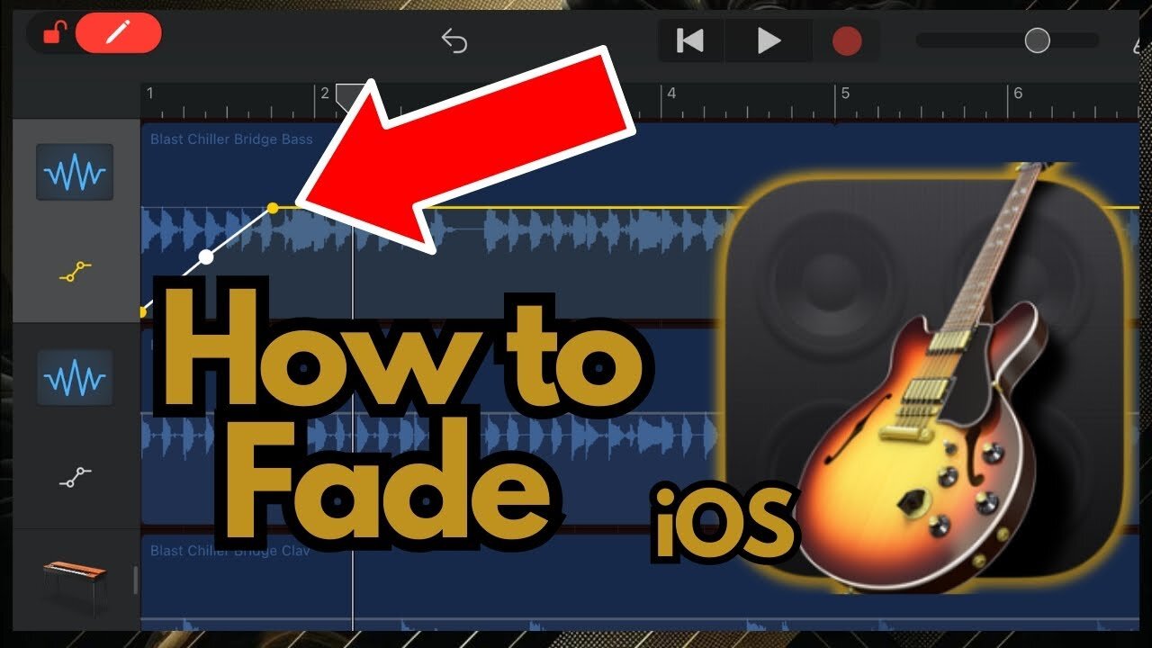 How to 'Fade' in GarageBand iOS (Automatic & Manual)