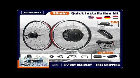 ebike Kit 48V 1500W 1000W 500W Rear Cassette Motor Wheel Hub Motor Review