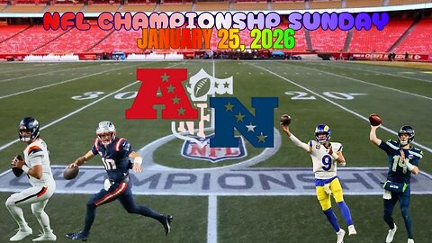 2025 NFL Playoffs Championship Round, Diggin' Deeper Into The NFL