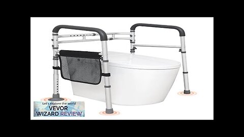 VEVOR Toilet Safety Rail Folding Toilet Seat Frame Adjustable Width & Height Review