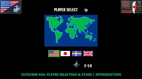 The Cutscene Project: "Aero Fighters" [Keith (F-14] (Arcade - 1992) [NA Version]