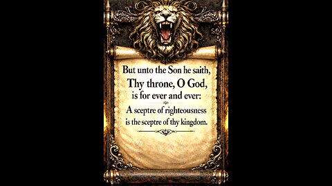 But to the Son he saith: