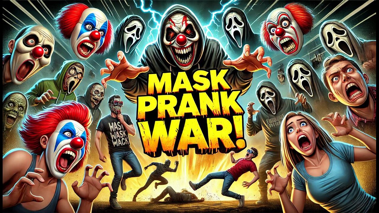 😱🎠MASK PRANK WAR! (Who Got Scared the Most?!) 😂🔥