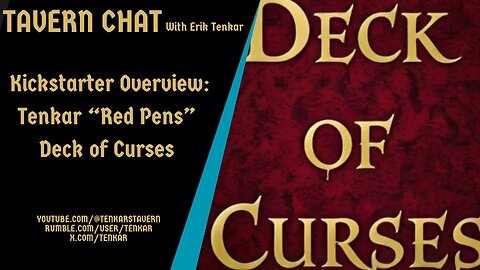 Kickstarter Overview: Tenkar "Red Pens" Deck of Curses