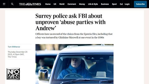 BREAKING: Former Prince Andrew Windsor-Accused Of Attending Epstein's UK Pedo Ring Parties Parties Where Victims Were Tied To A Table & Tortured With Electrical Shocks!