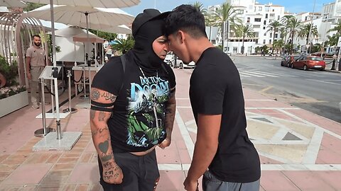Modeen Gets Into a STREET FIGHT With a RANDOM GUY in Spain