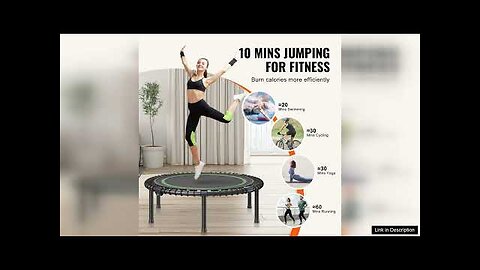 VEVOR 40" Foldable Mini Fitness Trampoline Adults Indoor Exercise Rebounder Review