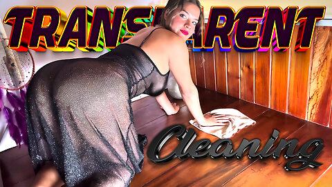 [4K USA] Floor Cleaning + Transparent Black Dress Try On Haul 2026 👗🧽 Realistic Deep Clean Vlog