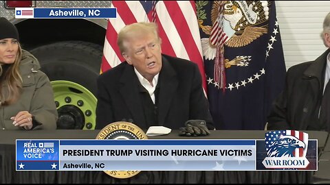 President Trump Speaks On Disaster Relief And FEMA In Asheville, NC