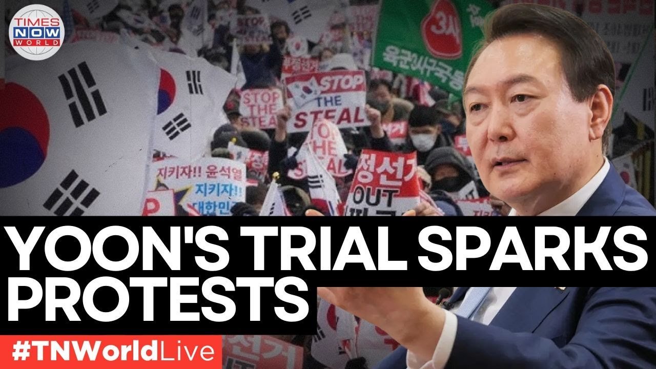 Yoon Faces Rebellion Trial, Supporters Rally for Impeached President | TIMES NOW WORLD