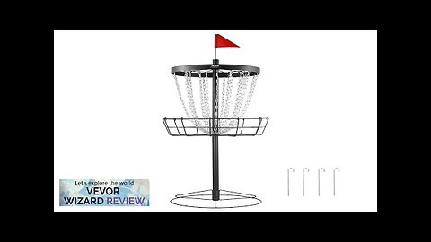 VEVOR Disc Golf Basket 24-Chains Portable Disc Golf Target Hole Heavy Duty Review