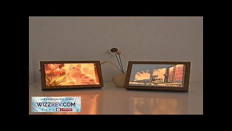 LED Illuminated Artwork Warm Modern Minimalist Design Rechargeable with Real Wood Frame Review