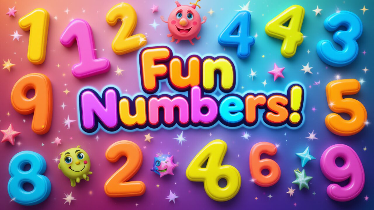 Learn Numbers 1 to 20 in English with Fun and Colorful Animated Characters!