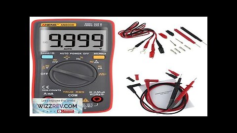 ANENG AN8008 True RMS Wave Output Digital Multimeter AC DC Current Volt Review