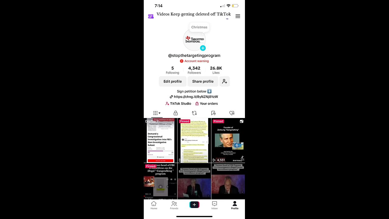 Videos keep getting deleted off TikTok