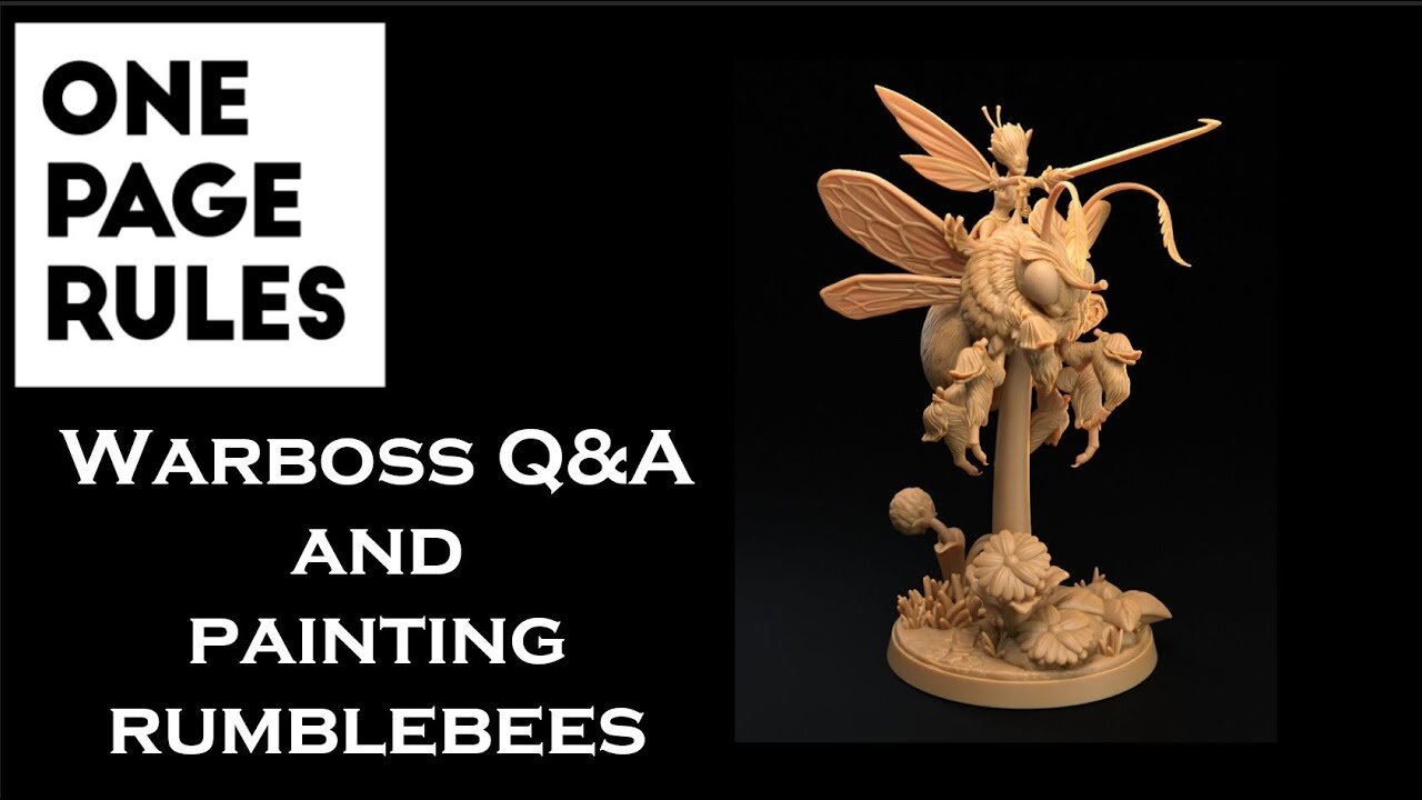 Q&A while painting a rumblebee