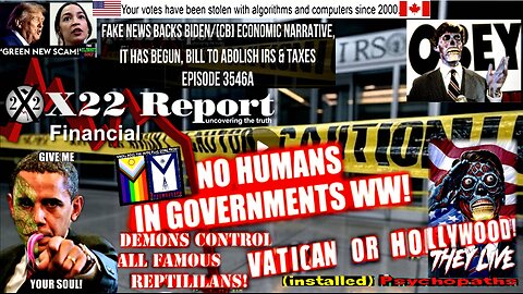 Ep. 3546a - Fake News Backs Biden/[CB] Economic Narrative, It Has Begun, Bill To Abolish IRS & Taxes