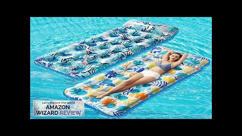 Stonful 2 Pack Inflatable Pool Float Mat Giant Pool Floats Adult Size Review