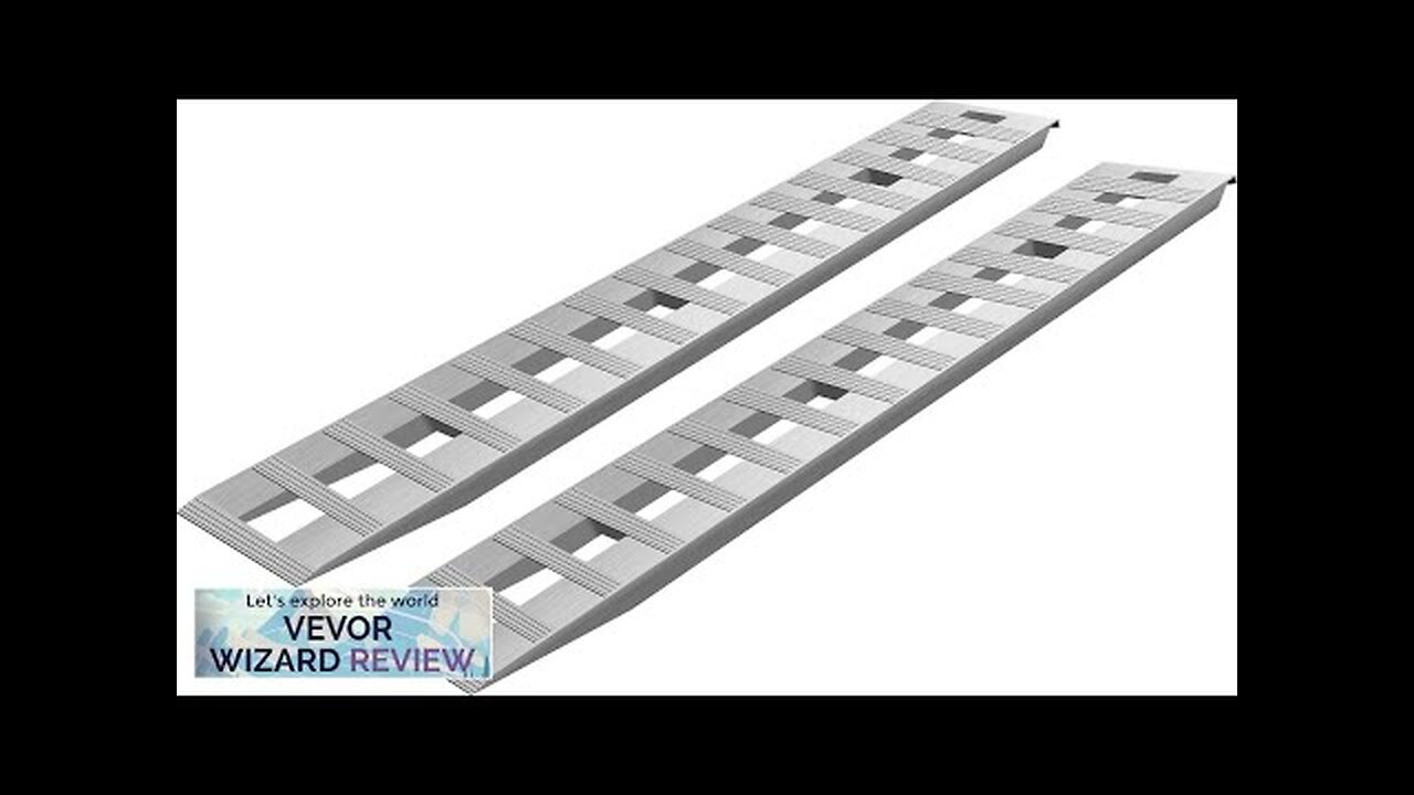 Rumble Ramp VEVOR 84*14*2.5 Inch Aluminum Ramps 6000LBS Capacity Car Trailer Truck ...