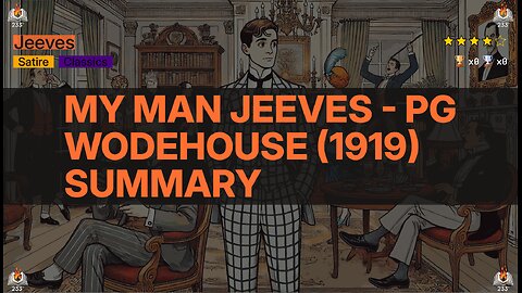 My Man Jeeves - PG Wodehouse (1919) Summary (Jeeves - 1)