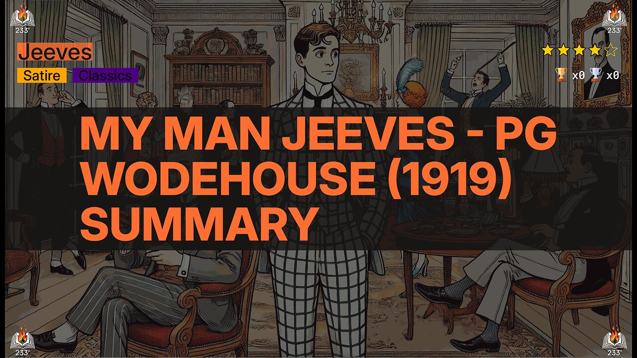 My Man Jeeves - PG Wodehouse (1919) Summary (Jeeves - 1)