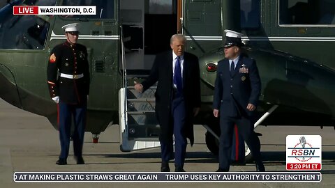 WATCH: President Trump Departs JBA to PBI - 2/14/25